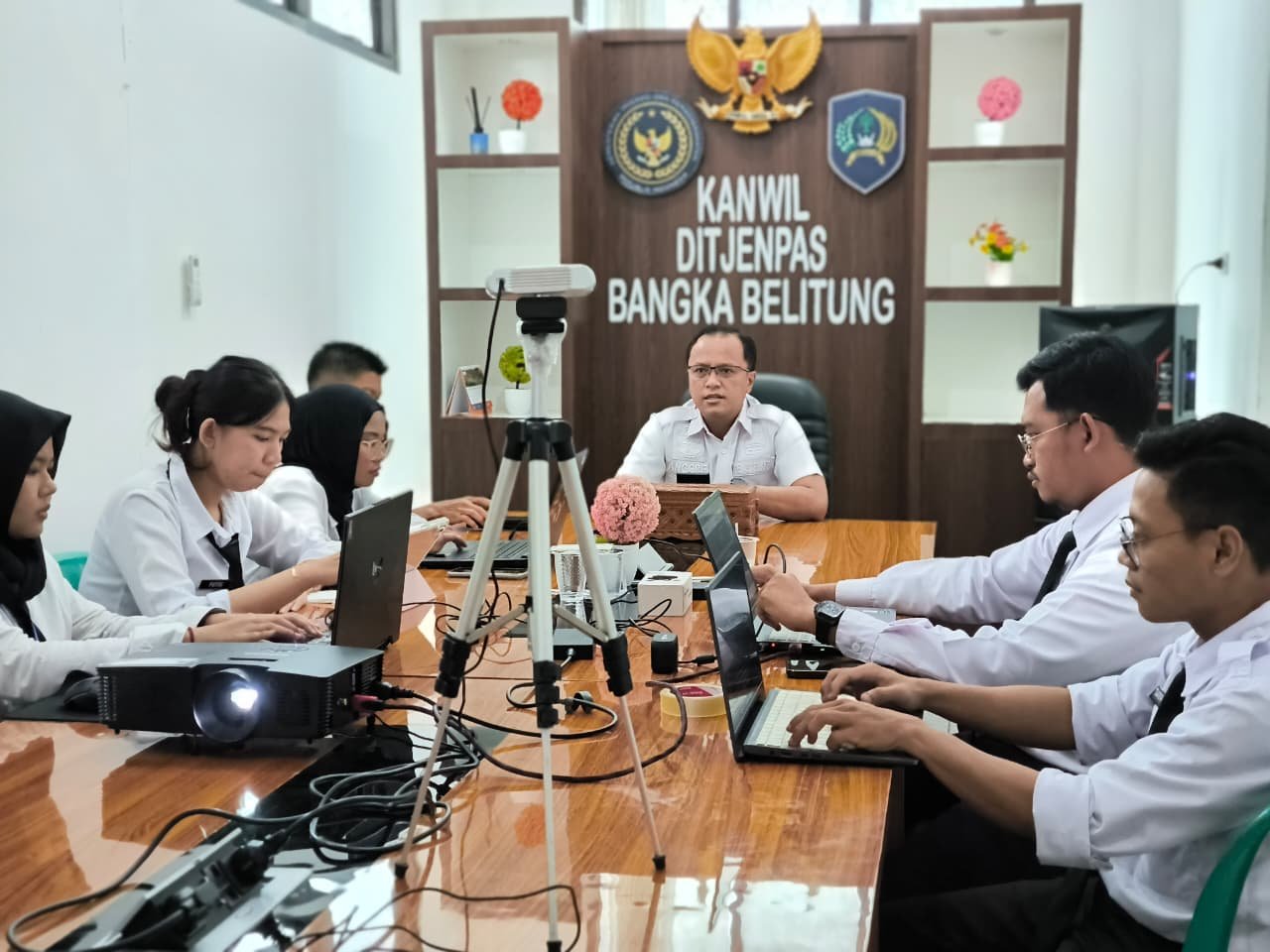 Tim Humas Ditjenpas Babel Adakan Sosialisasi Bimtek Unggah Pemberitaan di Website Kanwil Babel